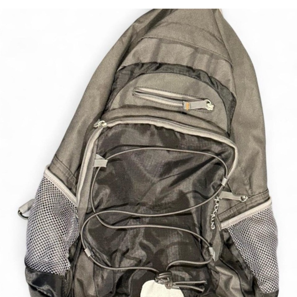 Embark Black Rolling Backpack Telescoping Handle Travel Utility Bag